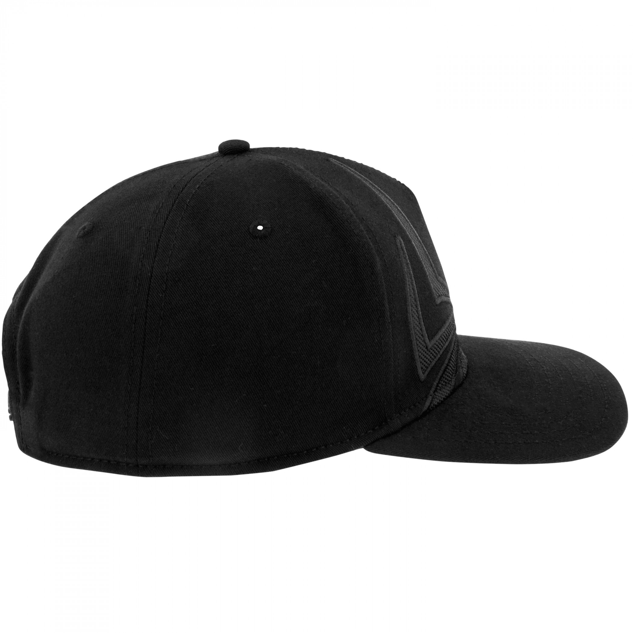 Spider-Man Logo Black on Black Snapback Hat